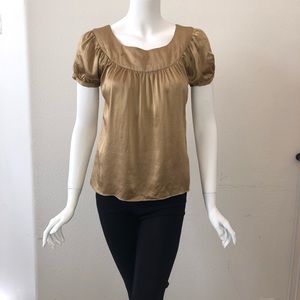 Gold Silk Blouse - Perfect For The Holidays ✨🎄